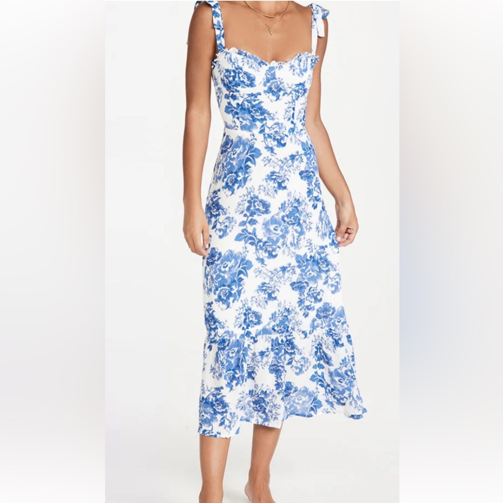 Toile De Jouy Sleeveless Floral Midi Dress - 100% Exclusive